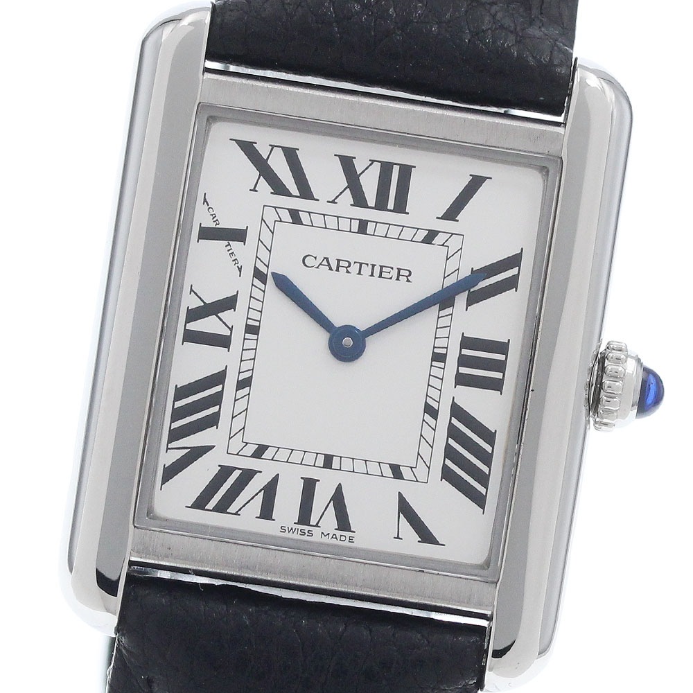 カルティエ CARTIER WSTA0030 タンクソロ クォーツ レディース 美品 _962124【中古】