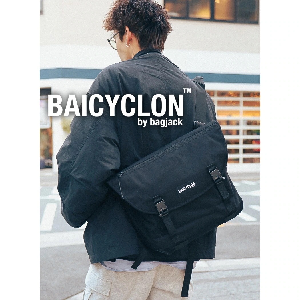 BAICYCLON by BAGJACK バイシクロン バイ ブラックジャック メッセンジャー バッグ MESSENGER BAG BLACK ( ショルダー 黒 BAG 鞄 国内正規品 CL-02