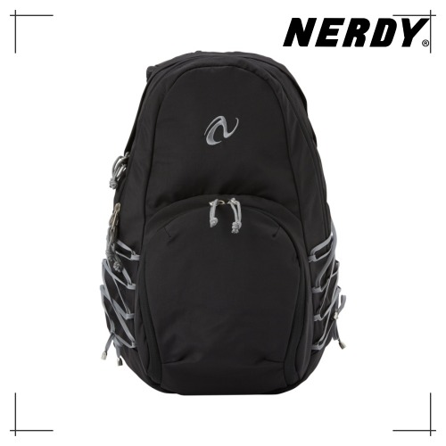 NERDY 公式正規品 アーモンド バックパック (Black) 韓国ファッション