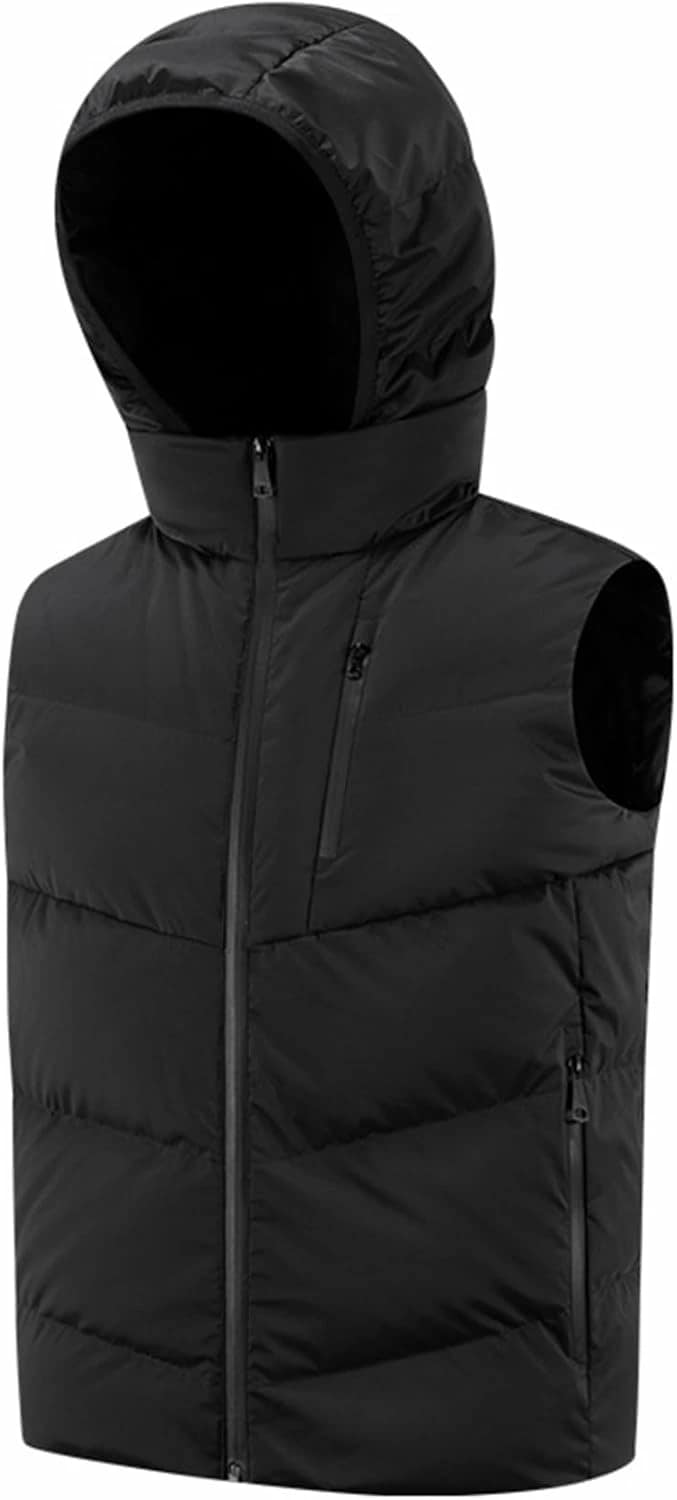 ベスト メンズ ダウンベスト 冬用ベスト 80%ダウン ビッグサイズ フード着脱 あたたかい 秋冬 薄手 防寒性 保温性 カジュアル チョッキ 袖なしダウンジャケット 冬服 日常 旅行 9,189円