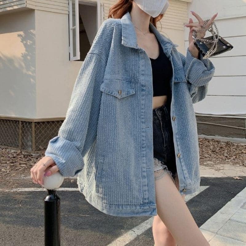 ジャケット 冬アウター ジャケットコーデに役立つ！デニムジャケット春ジャケット春アウター人気アウターはボアで決まりひと足お先にボアデニムのコー