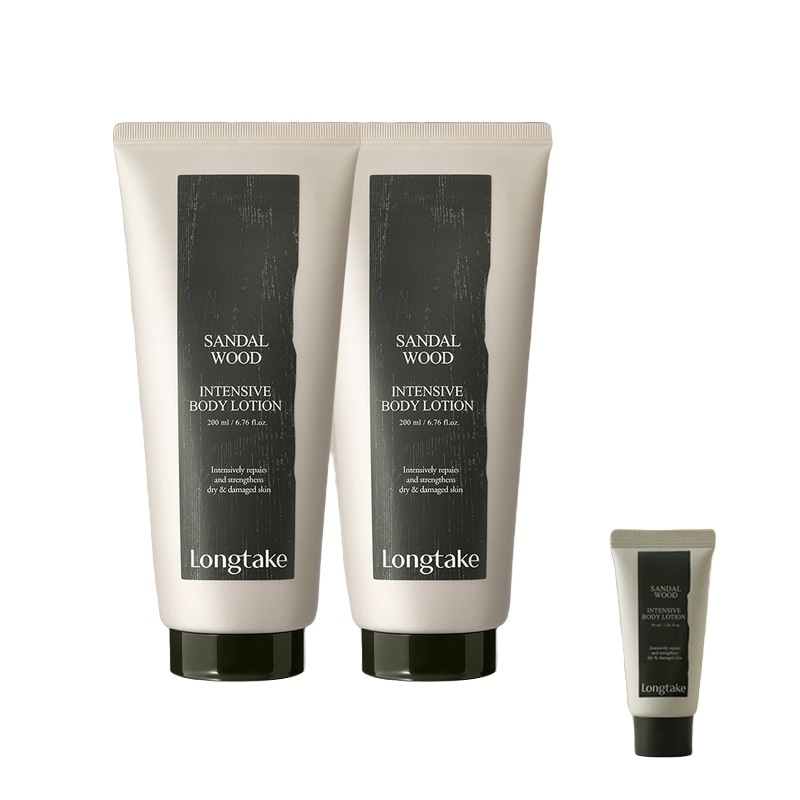 ロングテイクサンダルウッドボディローション200ml 2口+ギフト