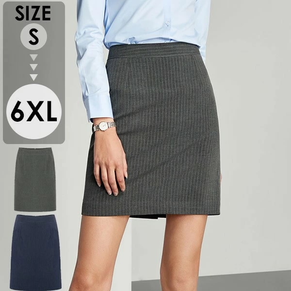 タイトスカート スリット入り ストレッチ スカート レディース フォーマル ストライプ ボトムス 大きいサイズ オフィス 事務服 スカート 夏 タイトスカート シワになりにくい 黒 洗える 単品 就活