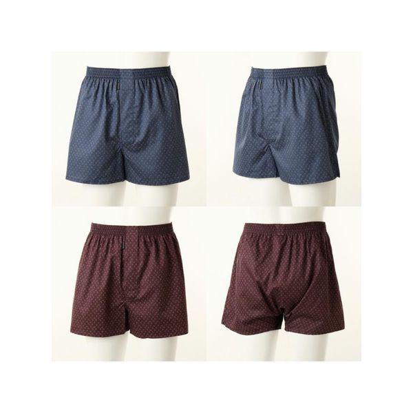 2枚入り 男性 綿100数 朱子 ジャカード柄 トランクス プレミアム 高級トランクス 2SET VMP1951D 2C C_P405421452