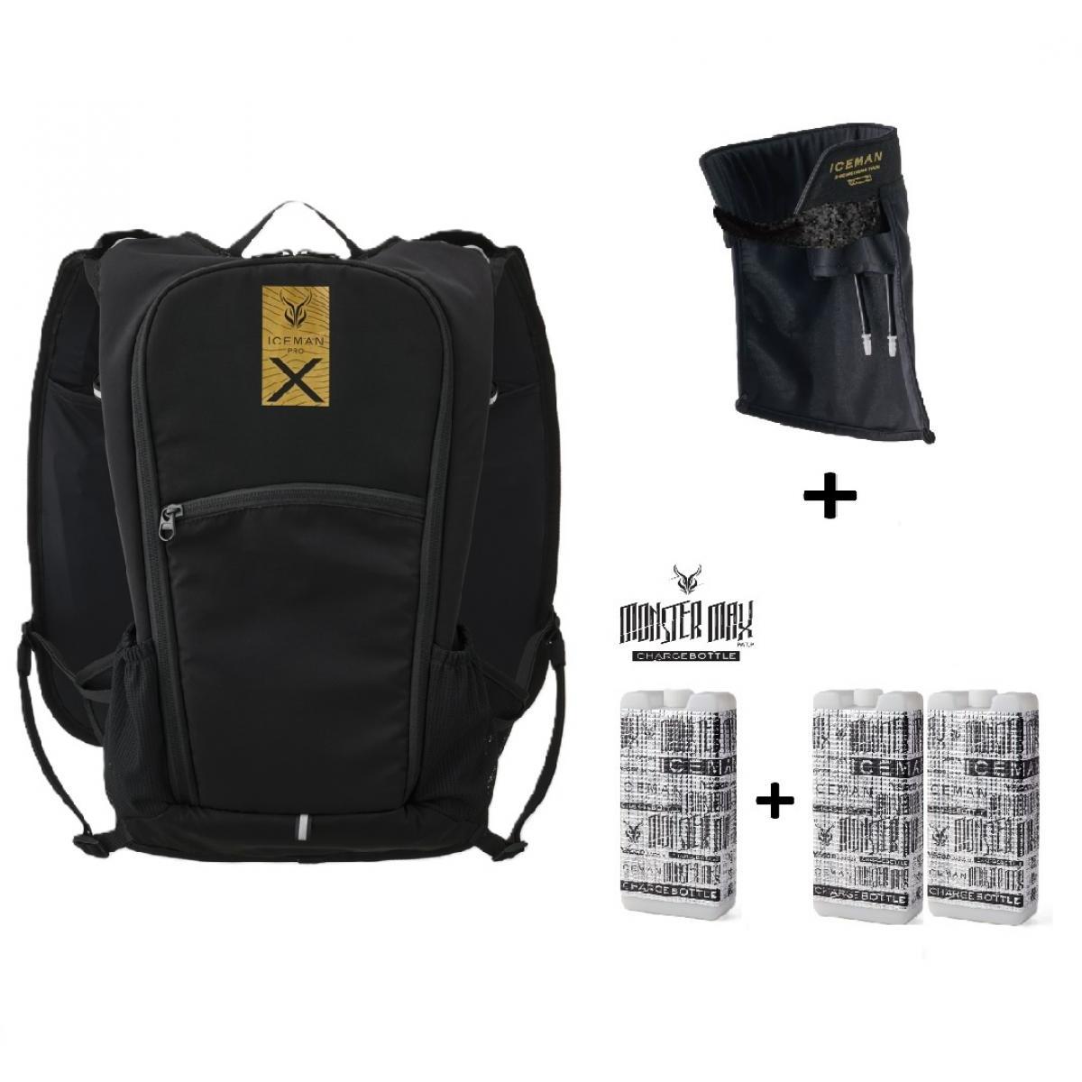 【在庫有・即納】 ICEMAN PRO-X III セルマックス 2026年モデル 水路冷却シート式 水冷服 ICMPX3S-BLV-SET ブラック アイスマンPRO X 3