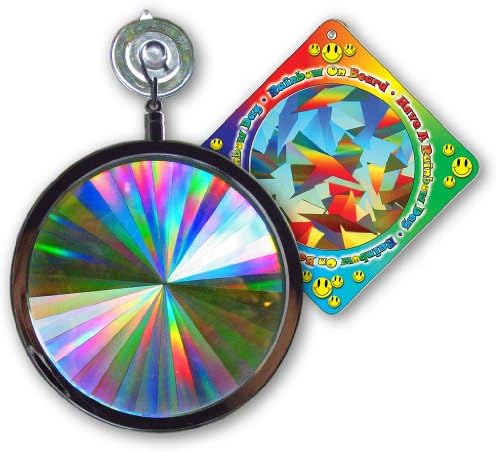 [レインボー シンフォニー]Rainbow Symphony Suncatcher Axicon Rainbow Window Includes Bonus Rainbow on Board S...