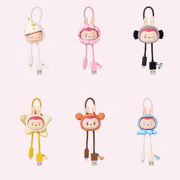 popmart labubu ケーブル THE MONSTERS Enchanted by the Seaside シリーズ Type-C