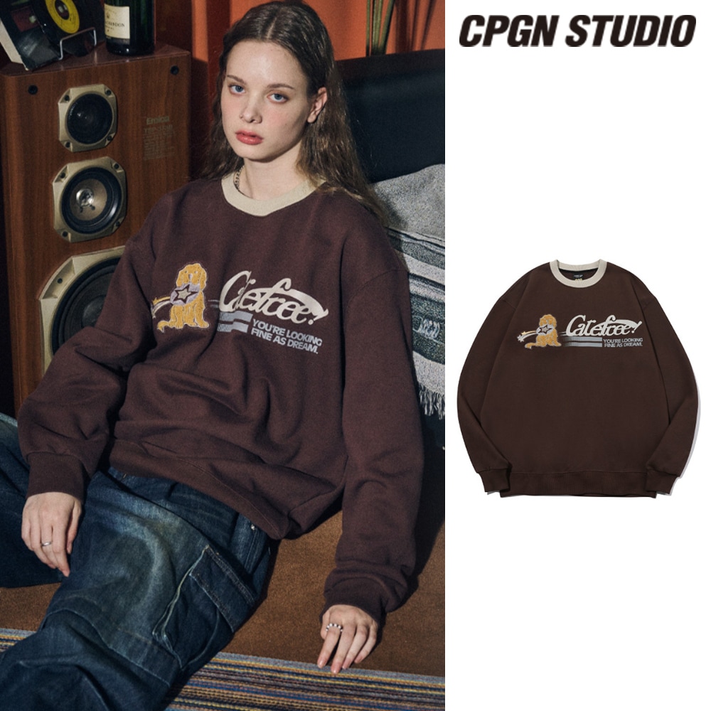 【CPGN STUDIO】 Carefree Handle Embroidered Sweatshirt