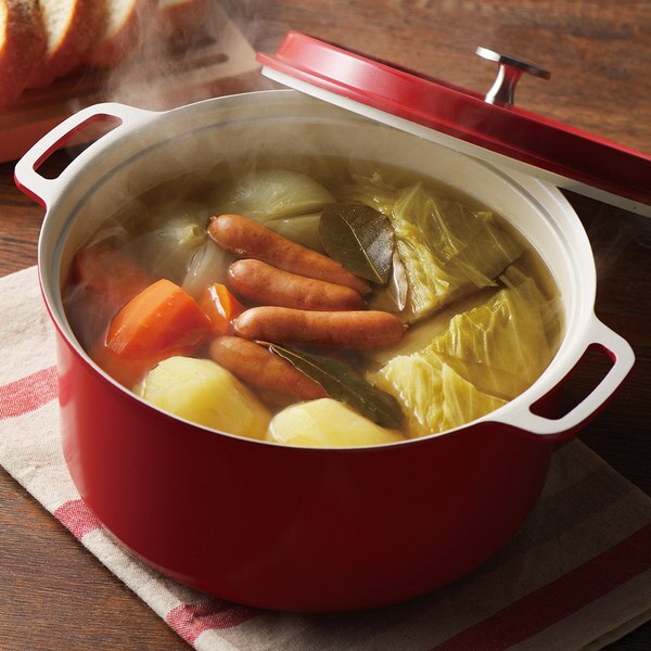 両手鍋 22cm IH対応 無水調理ができるセラミック加工鍋 オール熱源対応 送料無料 ih