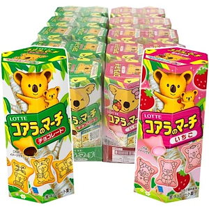 ロッテ コアラのマーチ 48g20個入 (2種各10個) (チョコいちご) 食べ比べ アソート セット