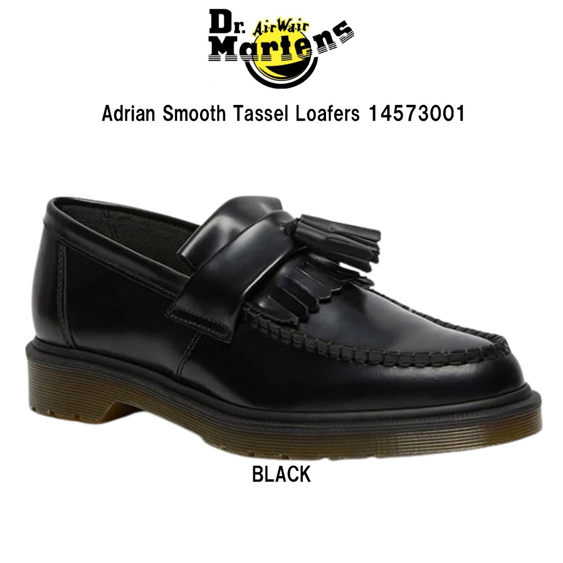 Dr.Martens エイドリアン タッセル ローファー スリッポン ポリッシュ スムースレザー 革靴 シューズ 定番 メンズ レディース 14573001