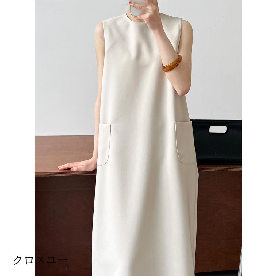 ロングワンピース 夏 レディース ノースリーブ ワンピース きれいめ 夏 ドレス お洒落 体型カバー 着痩せ 華奢見え