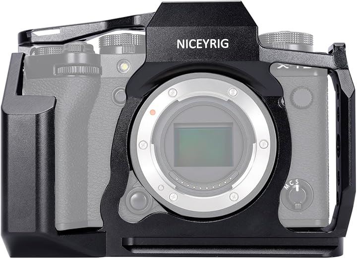 アルカスイス互換のプレート-557 カメラ ケージ Fujifilm X-T5に専用ケージ フルケージ アルミニウム合金カメラ NATO レール アルカ用クイック リリース( ブラック)