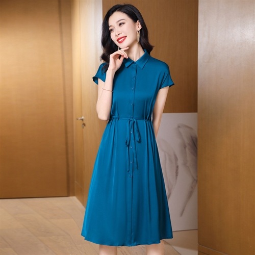 ヴィンテージ巾着シルクドレス