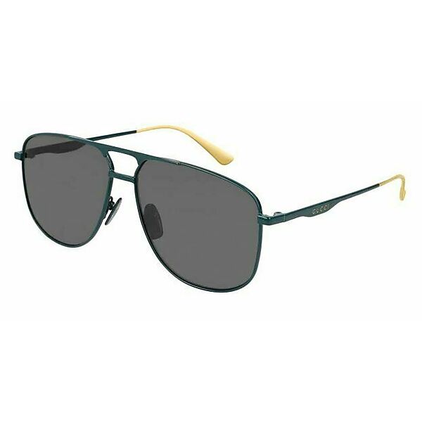 サングラス GUCCIGG 0336S 003 Green/Grey Aviator Mens Sunglasses