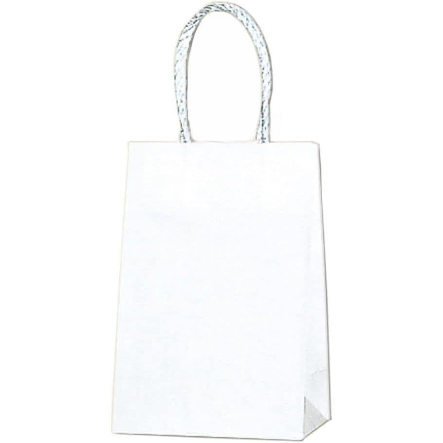 （まとめ買い）シモジマ HEIKO 手提げ紙袋 スムースバッグ 16-2 白無地 25枚 幅160xマチ90x高235mm 003137800 [x3セット]