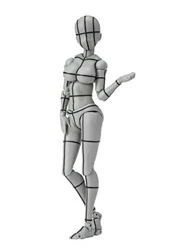 S.H.フィギュアーツ ボディちゃん -矢吹健太朗- ワイヤーフレーム (Gray Color Ver.) 約135mm PVC&ABS製 可動フィギュア