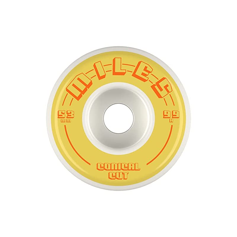 マイルズ 【MILES】スケートボード ウィール 99a 53ｍｍ コニカル ハード