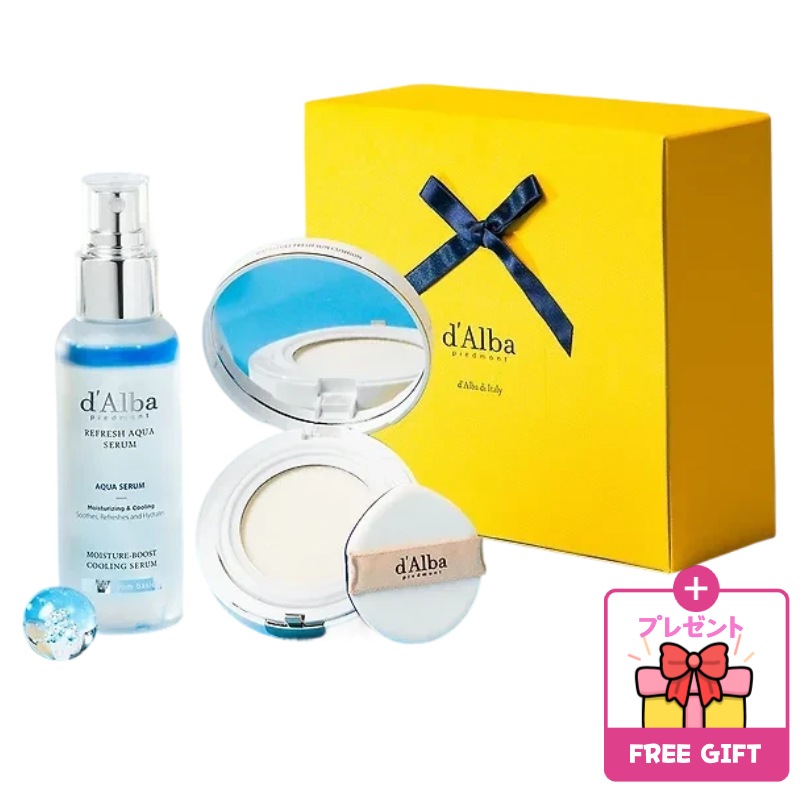 [クーリング&鎮静セット]フレッシュ アクアセラム 100ml +フレッシュサンクッション 15g 日焼け止め サンクッション ギフト セット クーリングミスト スプレー 保湿 光彩 弾力 シワ 5,546円