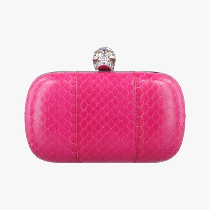 エキゾチッククラッチローズ レッドヘビ革236715 000926中古 23,680円