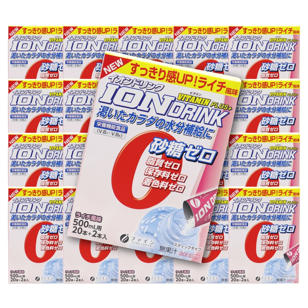 スポーツドリンク スティック 熱中症 ライチ味 イオンドリンク 22本入 20箱セット