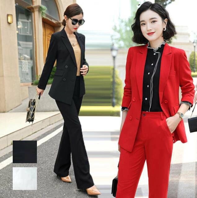 2点セット スリピース 細身 スタイリッシュスーツ 女性 ズボン ビジネススーツ 折り襟 通勤 カジュアル 事務服 制服 パンツ スーツセット 上下セット セレモニースーツ 卒業式 七五三 オフィス 5,453円