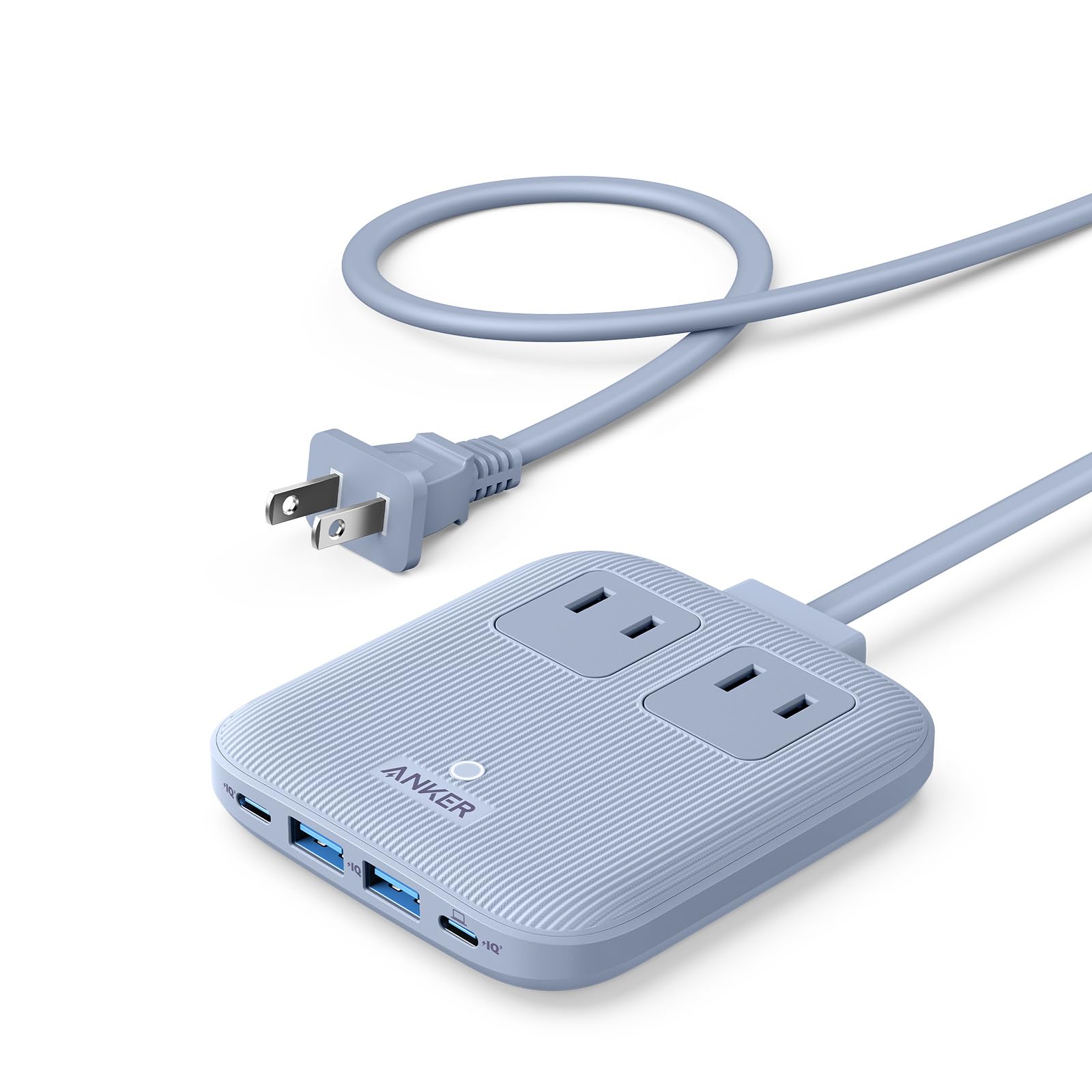 Anker Nano Charging Station (6-in-1, 67W) (USBタップ 電源タップ AC差込口 2口 USB-C 2ポート USB-A 2ポート 延長コード 1.5m) 【