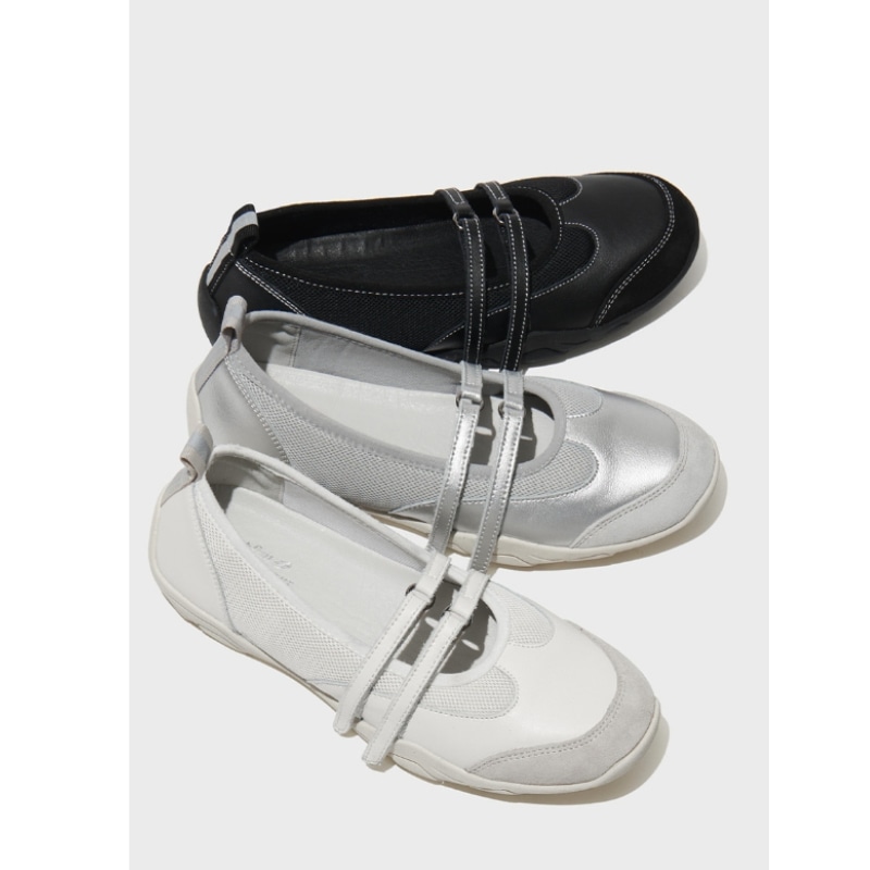 NICOLE TWO STRAP SNEAKERS - 3color フラットシューズ