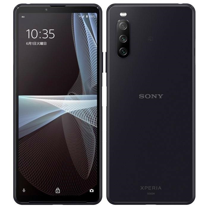 Xperia 10 III 5G ファイブジー SOG04 128GB 有機EL 4K撮影 大容量バッテリー 長寿命 特典付 au版 SIMロック解除済 ax103bk-b14y9
