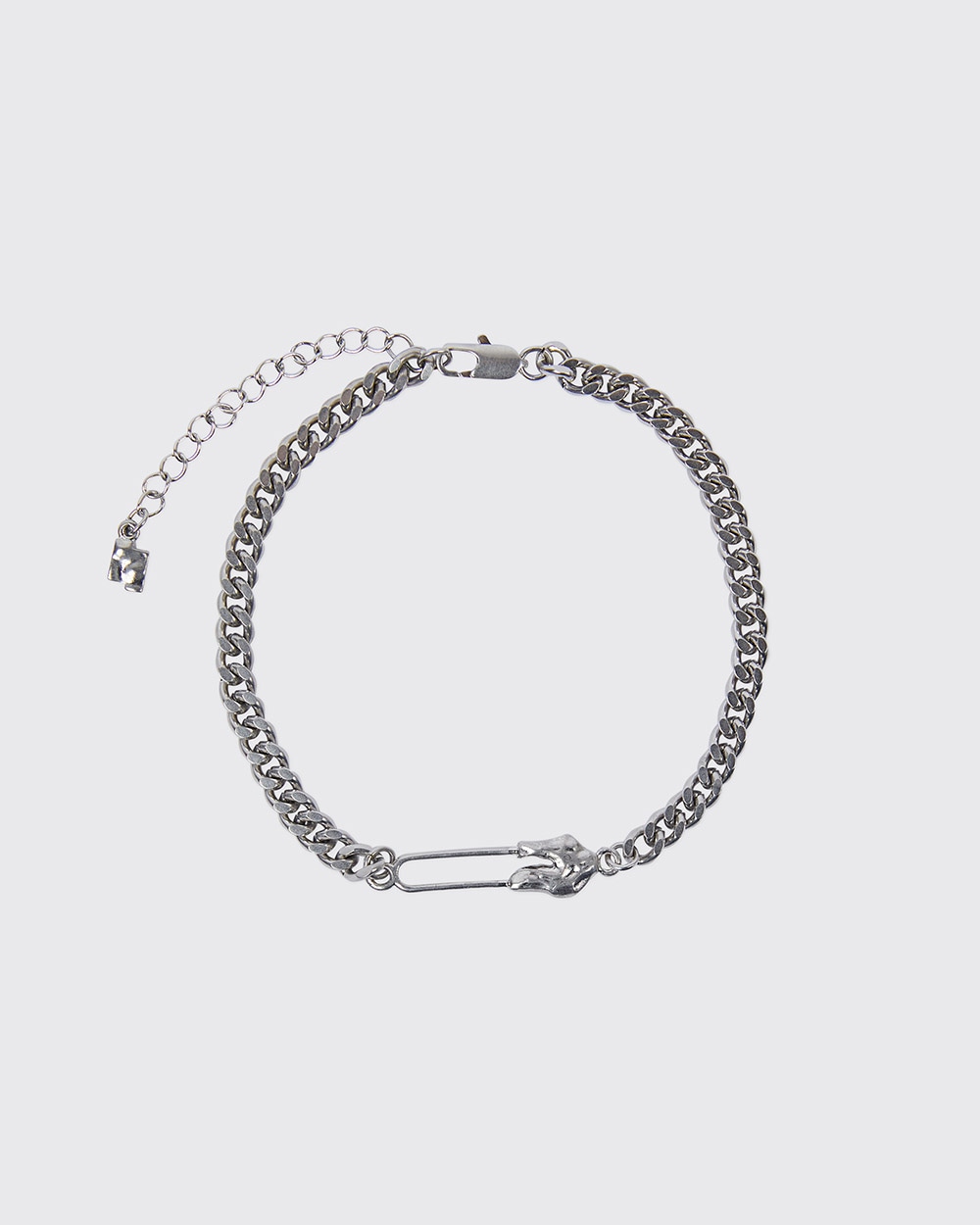 【ADER ERROR】 DESTROYED SMALL PIN BRACELET : SILVER