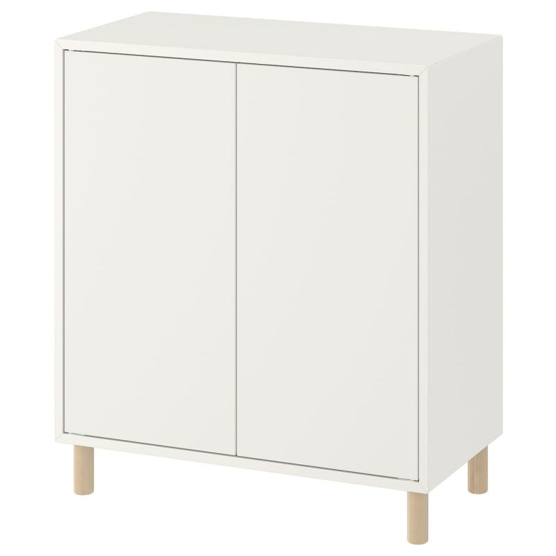 EKET エーケト キャビネットコンビネーション 脚付き - ホワイト/木製 70x35x80 cm 13,789円