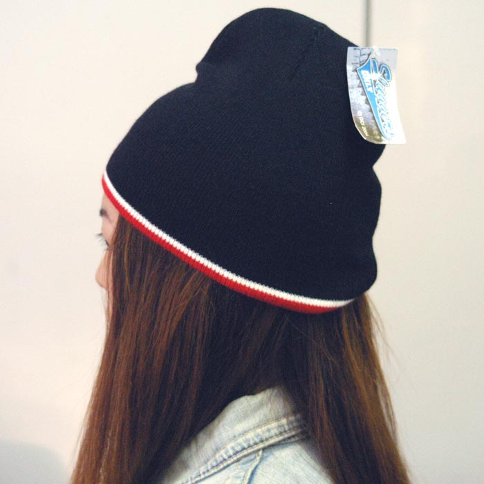 キャップ ニット ビーニー レディース メンズ ブラック ホワイト レッド ライン入り ニットキャップ ニットキャスケット ダンス ファッション ストリート ニットワッチ キャスケット コーデ 秋冬 帽子 く日はお得 Vivalafocaccia Com