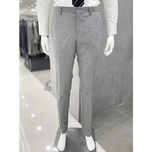 大きいサイズ スーツ パンツ ウエスト 40 インチ - メンズ ベーシックフィット 3 シーズン 夏 モヘア混紡 グレー 基本 正装 パンツ_JK