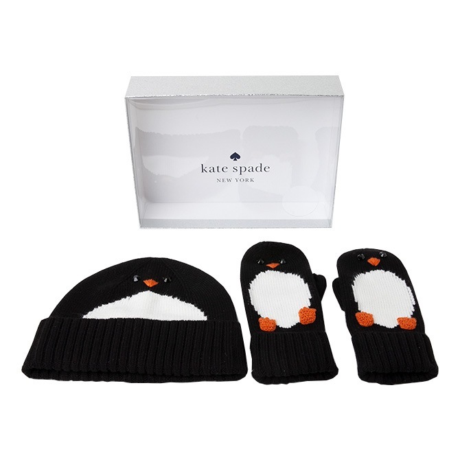 ニット帽 手袋 ペンギン ボックス セット ks1003328