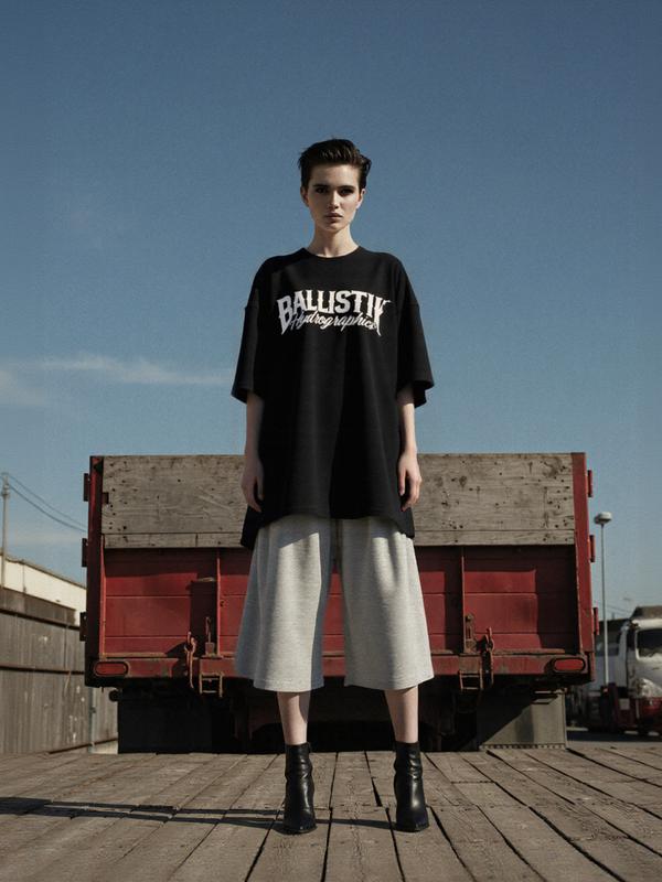 ハイドログラフィックTシャツ ブラック