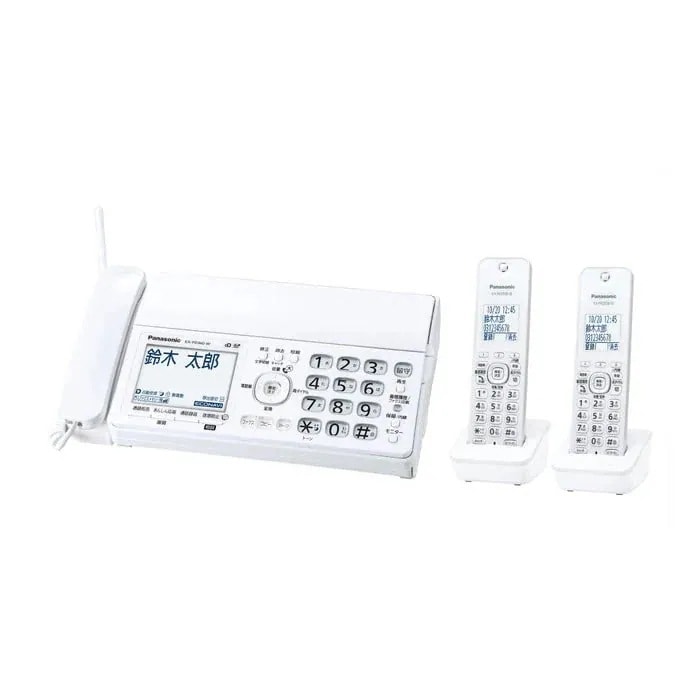 電話機 FAX デジタルコードレス普通紙ファクス 子機2台付き ナンバーディスプレイ対応 KX-PD360DW-W ホワイト