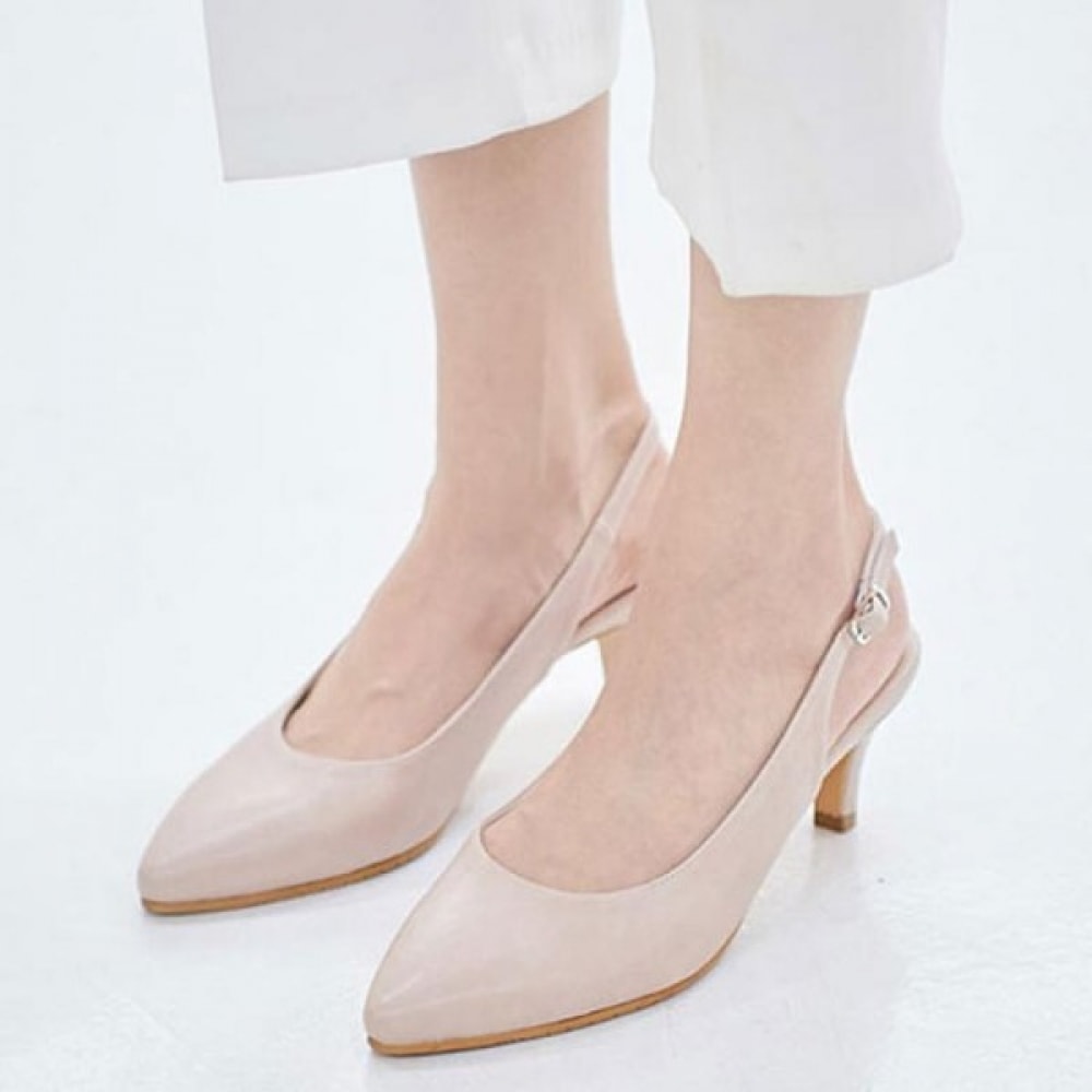 (ニナスパリ) デイリースリムトゥスリングバックパンプス7cm (9J305)