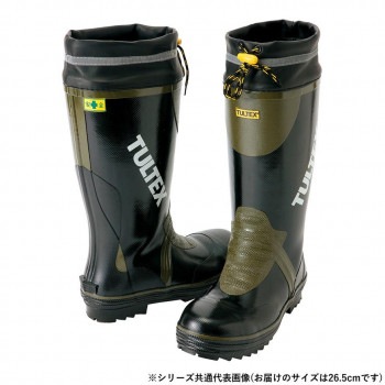 アイトス 4703 安全ゴム長靴（糸入り） ブラックxOD 26.5cm 6,234円