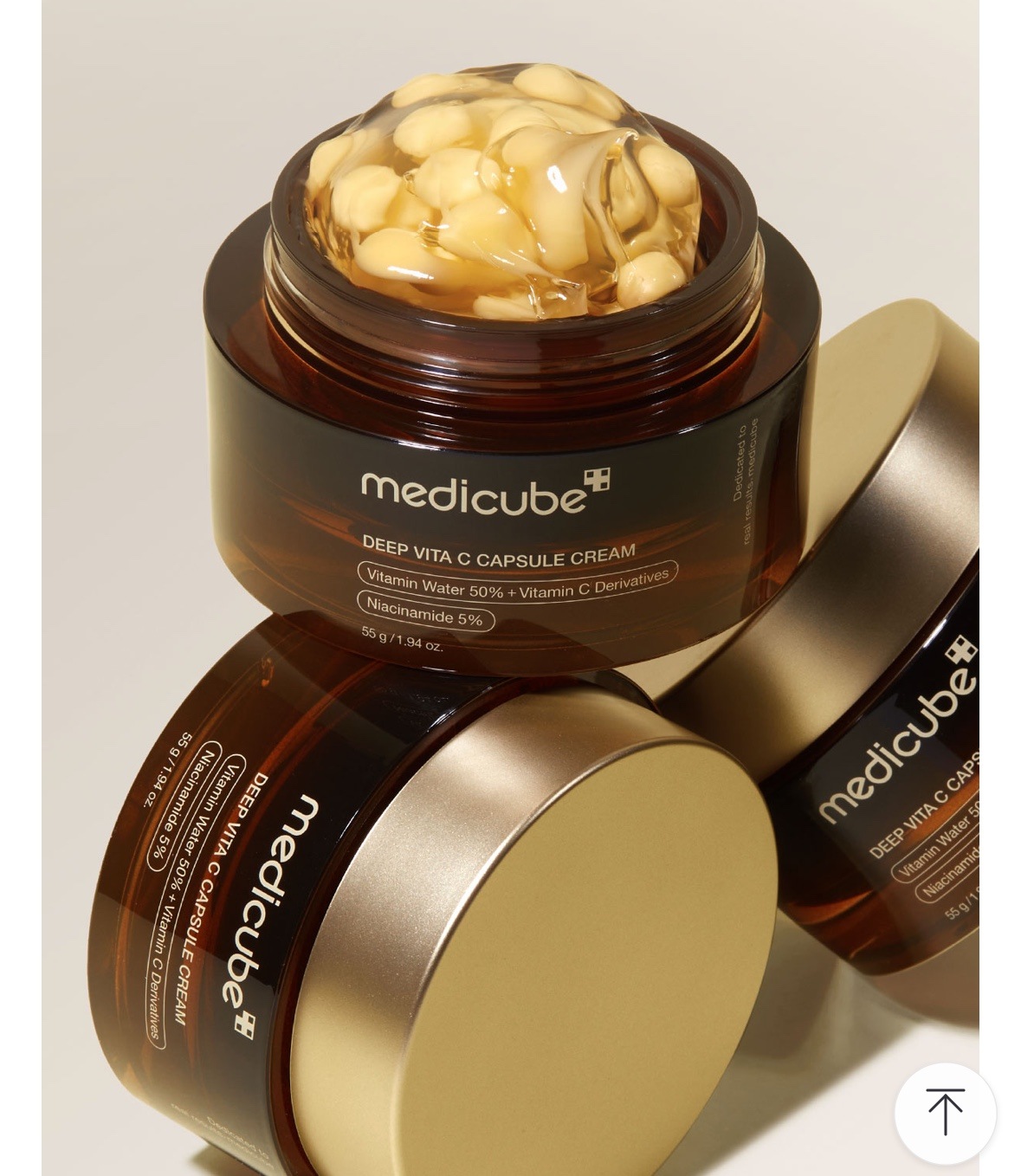 BIG SALE [1+1]メディキューブ ディープビタCカプセルクリーム 55ml X 2個(+パック3種追加) ビタミンカプセル チクチク刺さったビタミンカプセル キミ 美