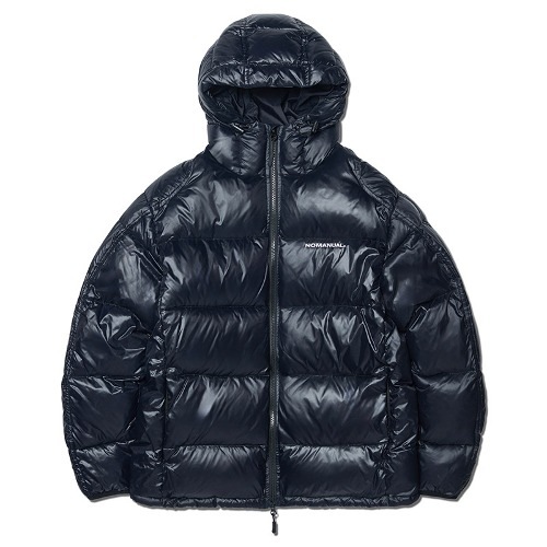 【NOMANUAL】 DIVISION HOODED DUCK DOWN : GLOSSY BLACK