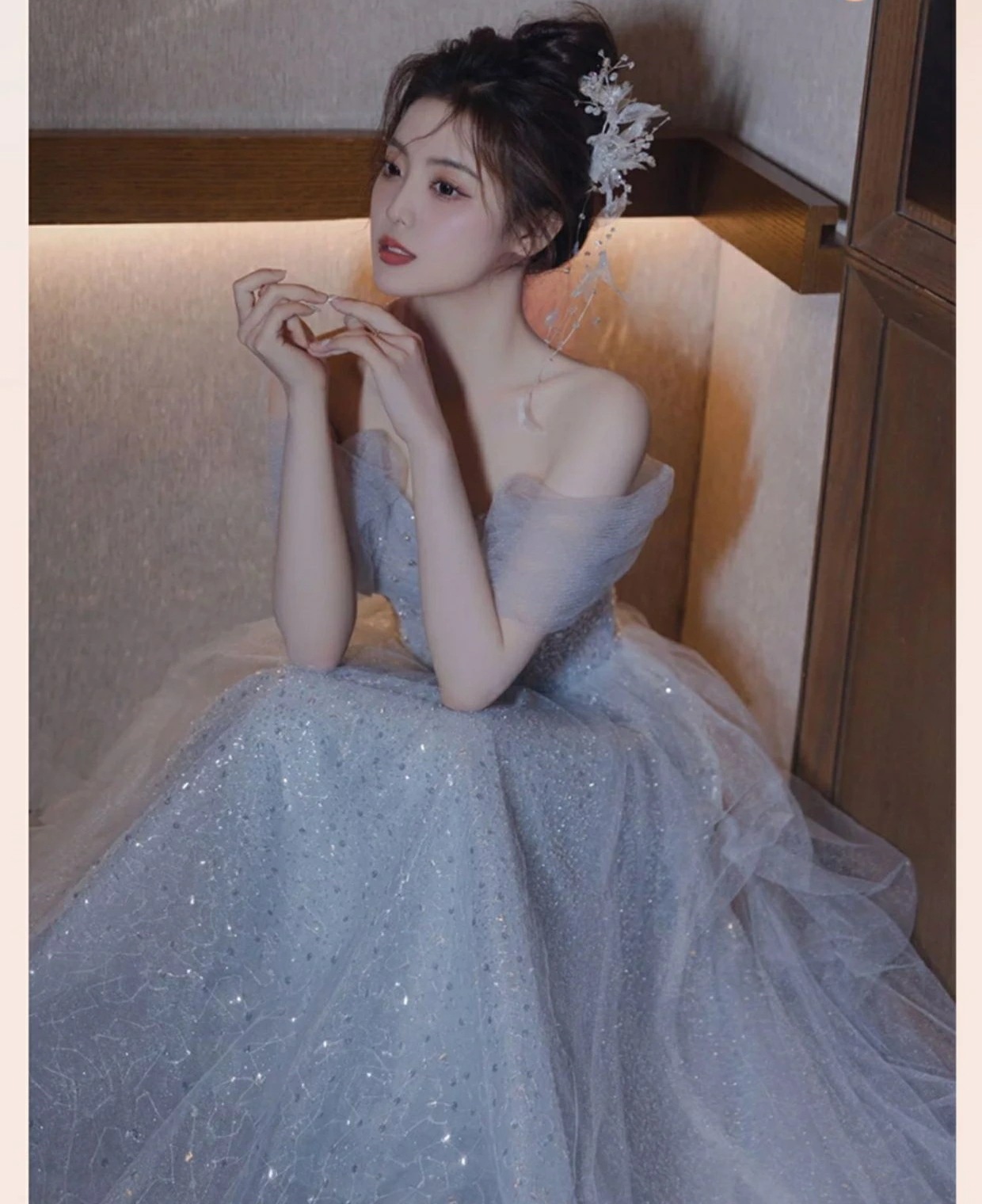 【SNS大人気】レディース　ウェディングドレス　カラードレス 結婚式　花嫁 披露宴　刺繍 二次会 パーティードレス 演奏会 お嫁さん 発表会