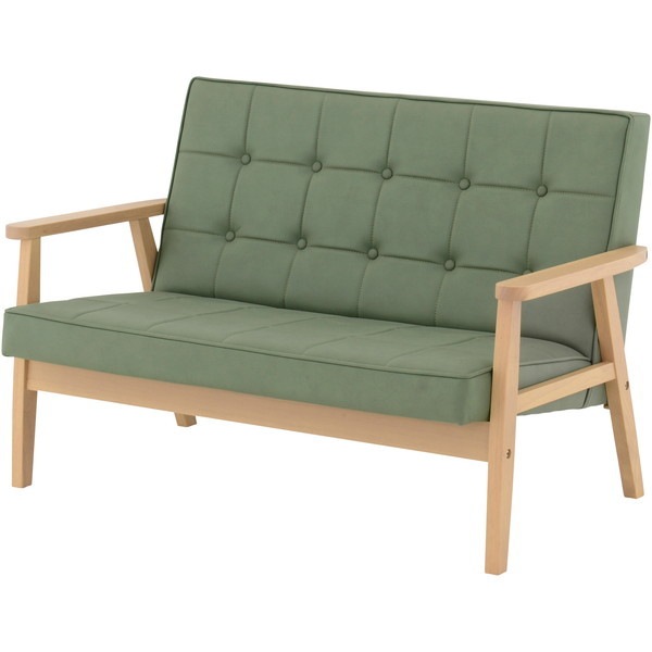 ロコラ 2Pソファ GR グリーン メーカー直送