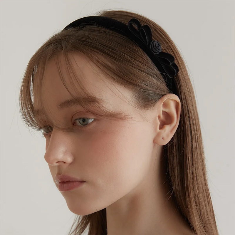 ロゼット リボン ヘア カチューシャ Rosette Band