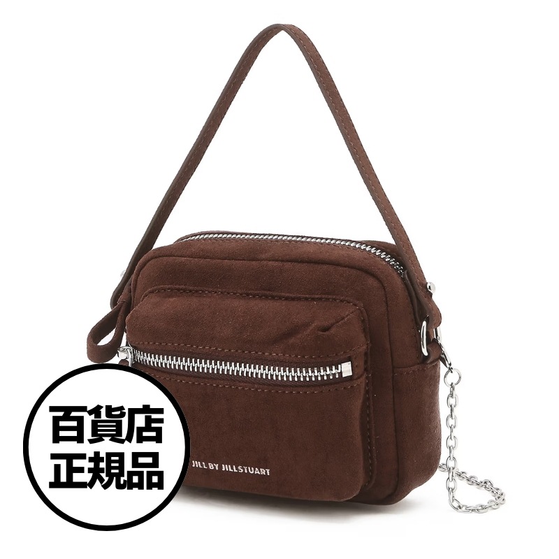 【JILLSTUART】スエード ミニ チェーンクロス Suede Mini Chain Crossbody Bag 韓国百貨店正規品