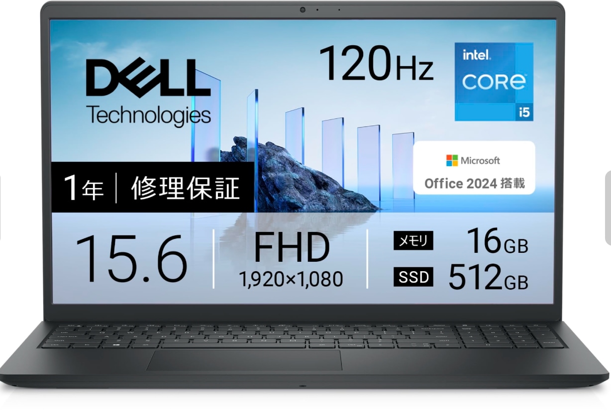 Inspiron 15 3530 Core i5 1334U�E������16GB�E512GB SSD�EOffice Home&Business 2024���ڃ��f��