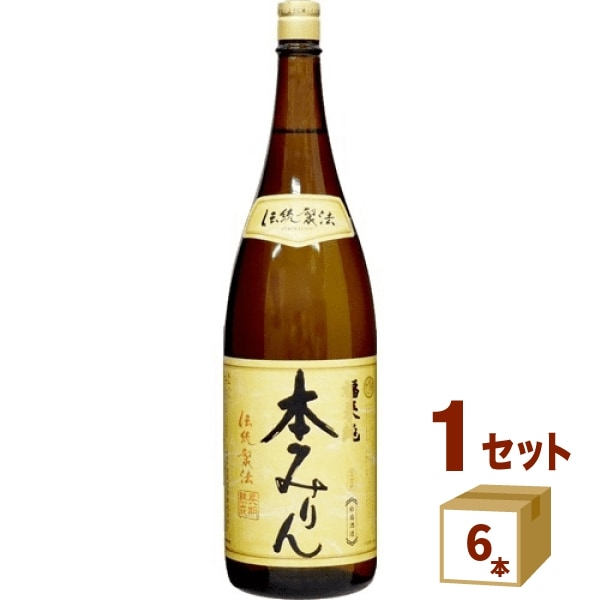 白扇酒造（岐阜） 福来純伝統製法熟成本みりん 岐阜県1800ml　6本 調味料