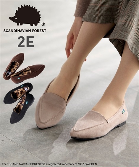 フラット スカンジナビアンフォレスト　内側エコファーフラットシューズ