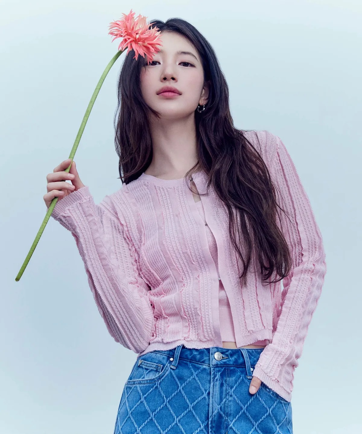 [スジ 着用] 袖なし セット セーター カーディガン 韓国の人気ファッションブランド