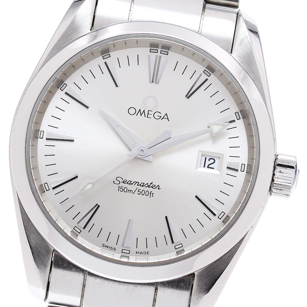 オメガ OMEGA 2518.30 シーマスター アクアテラ デイト クォーツ ボーイズ 美品 保証書付き_860081【中古】 106,500円