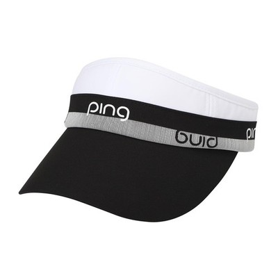 正規品 PING レディース ロゴラインポイント ワイドサンバイザー